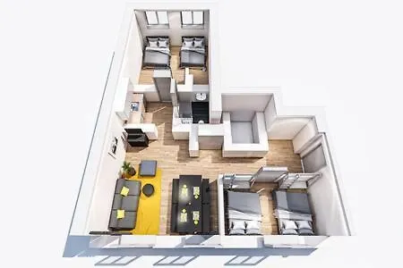 Marienplatz Apartment 2 Bedrooms Living Room Kitchen München